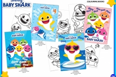 BABY SHARK PAPER Various Designs Colouring Books Presentation FA