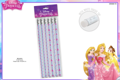 PRINCESS-STATIONERY-6PCS-PENCILS-3812-3151-Presentation-CE