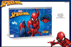 81137 SPIDERMAN PAPER DRAWING BLOCK 4381 Presentation CE