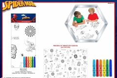 SPIDERMAN-STATIONARY-747-Colouring-Tablecloth-Presentation-TO