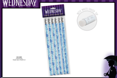 WEDNESDAY-STATIONERY-6PCS-PENCILS-3812-WED-Presentation-DK