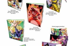 DRAGONBALL Z PAPER PRODUCTS 938 - 970 - 675 - 974