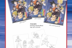 DRAGONBALL Z STATIONERY SETS 273 7132-4273 COLORING BOOK PRESENTATION