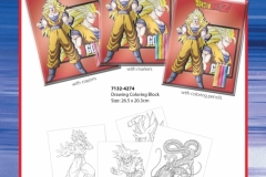 DRAGONBALL Z STATIONERY SETS 274 7132-4274 COLORING BOOK PRESENTATION