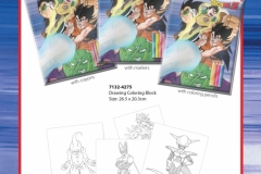 DRAGONBALL Z STATIONERY SETS 275 7132-4275 COLORING BOOK PRESENTATION
