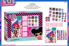 LOL SURPRISE STATIONERY 386 Colouring Stamp Set with updated Packaging Presentation FA