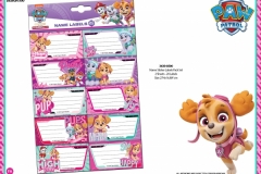 PAW PATROL PAPER 500 3639-8500 Name Labels Presentation FA