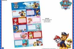 PAW PATROL PAPER PRODUCTS Name Labels Presentation FA