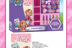 PAW PATROL STATIONERY 190 Stamp Set Presentation