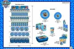 PAW PATROL TABLEWARE 998 & 891 Display Presentation FA